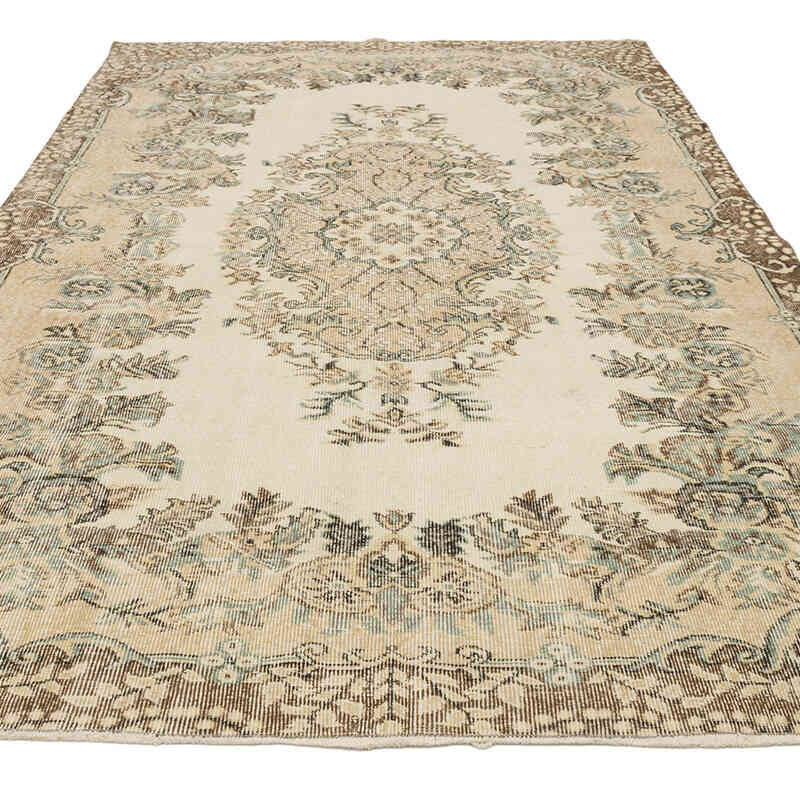 Alfombra Vintage Turca Anudada a Mano - 170 cm x 276 cm - K0072116