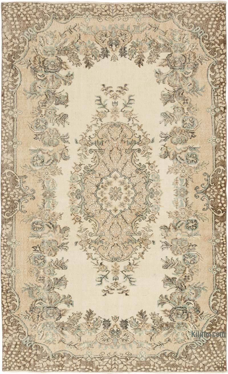 Alfombra Vintage Turca Anudada a Mano - 170 cm x 276 cm - K0072116