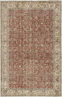 Vintage Turkish Hand-Knotted Rug - 6' 3" x 9' 8" (75" x 116")