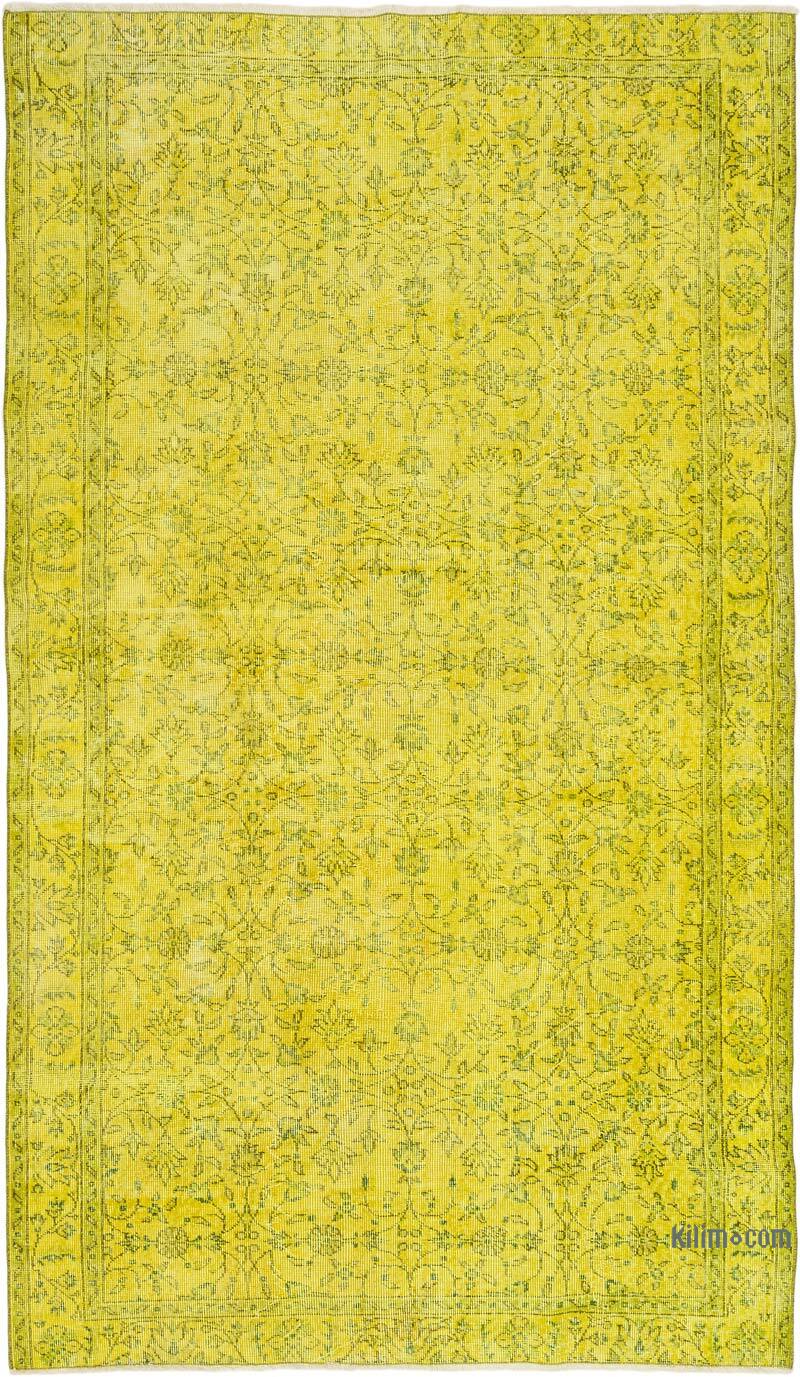 Alfombra Turca Vintage Sobre-teñida - 158 cm x 270 cm - K0072121