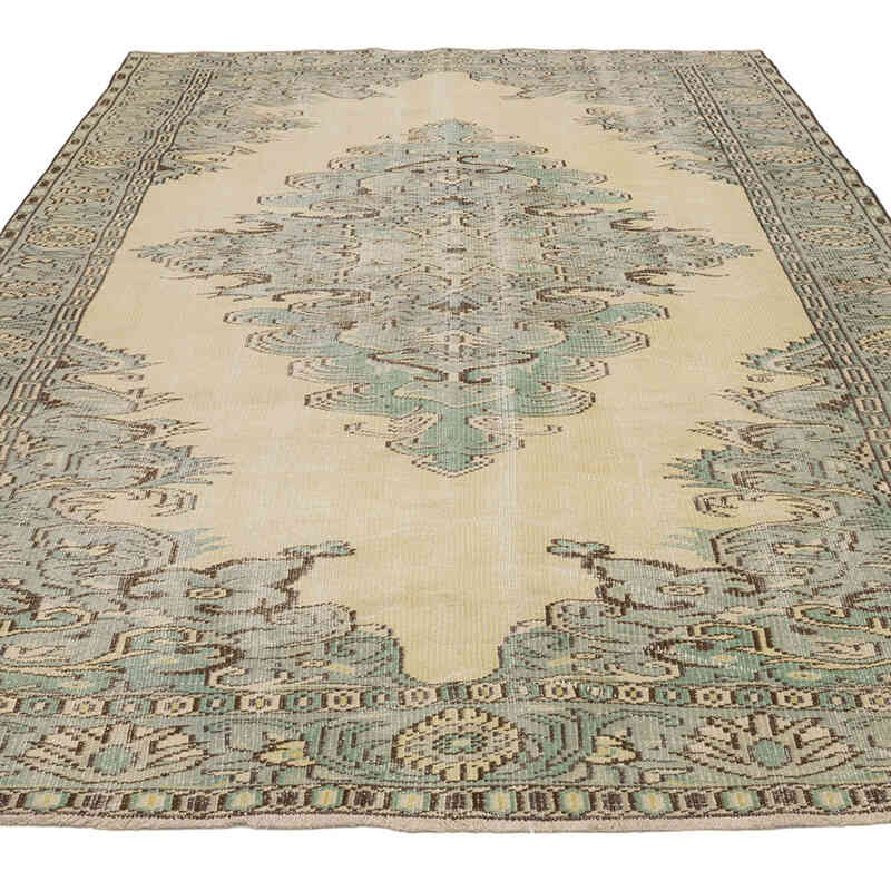 Vintage Turkish Hand-Knotted Rug - 6' 1" x 9' 4" (73" x 112") - K0072123