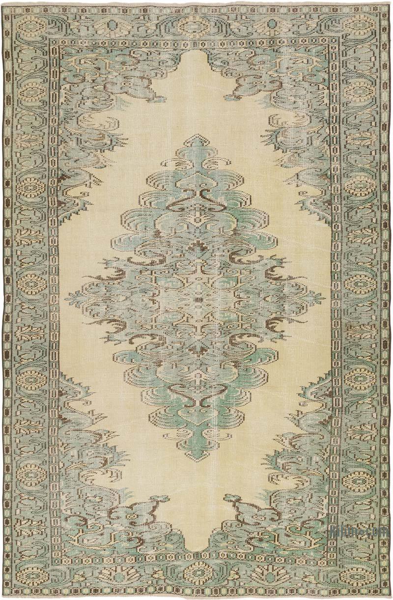 Vintage Turkish Hand-Knotted Rug - 6' 1" x 9' 4" (73" x 112") - K0072123