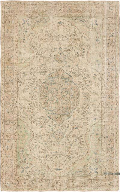 Vintage Turkish Hand-Knotted Rug - 5' 5" x 8' 6" (65" x 102")