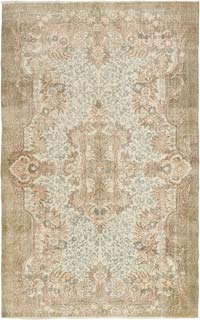 Vintage Turkish Hand-Knotted Rug - 6' 9