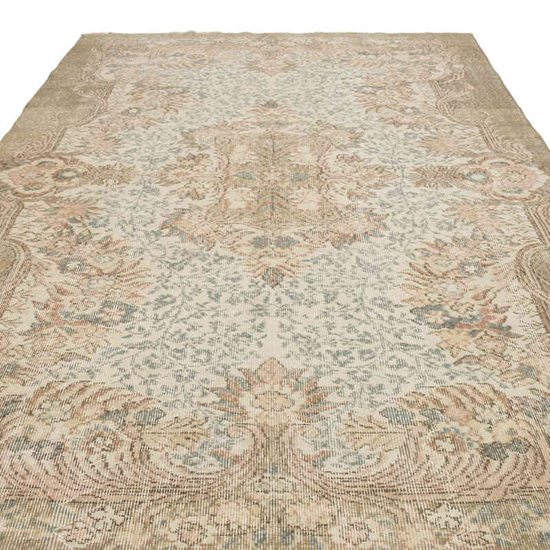 Alfombra Vintage Turca Anudada a Mano - 186 cm x 300 cm - K0072125