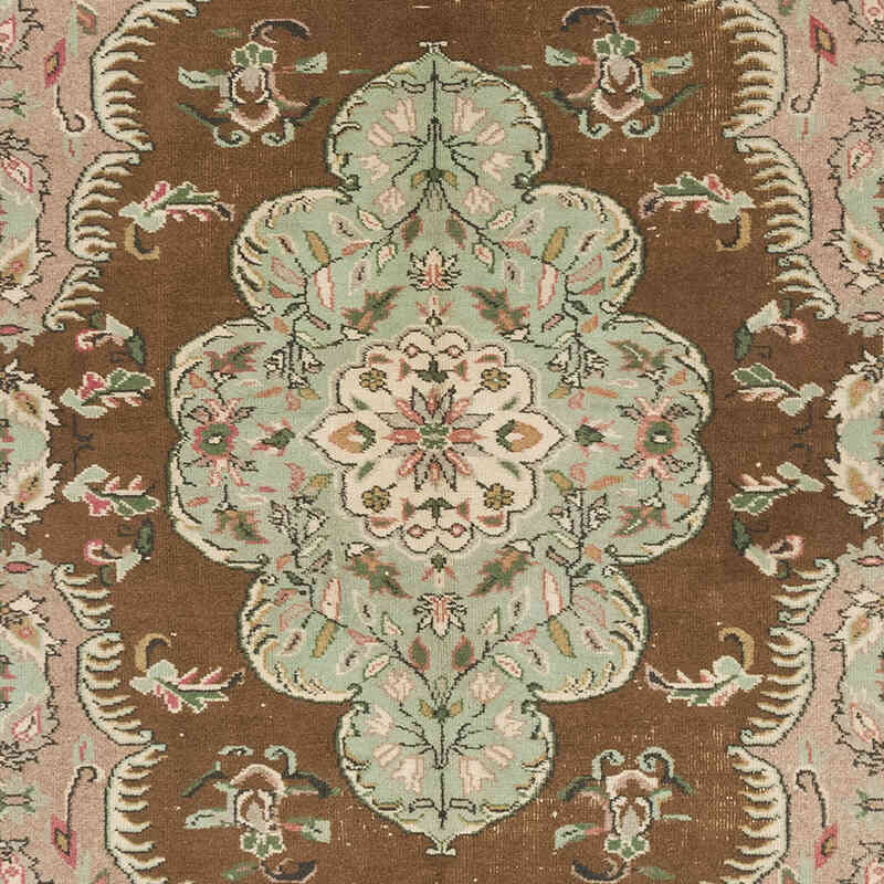 Alfombra Vintage Turca Anudada a Mano - 173 cm x 261 cm - K0072128