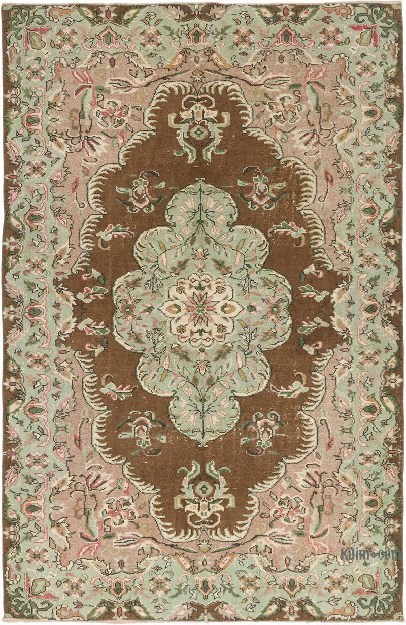 Alfombra Vintage Turca Anudada a Mano - 173 cm x 261 cm - K0072128