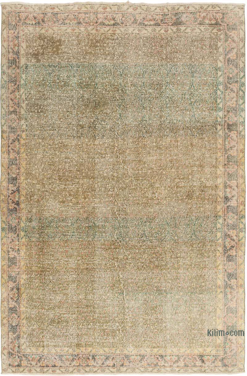 Alfombra Vintage Turca Anudada a Mano - 197 cm x 297 cm - K0072129