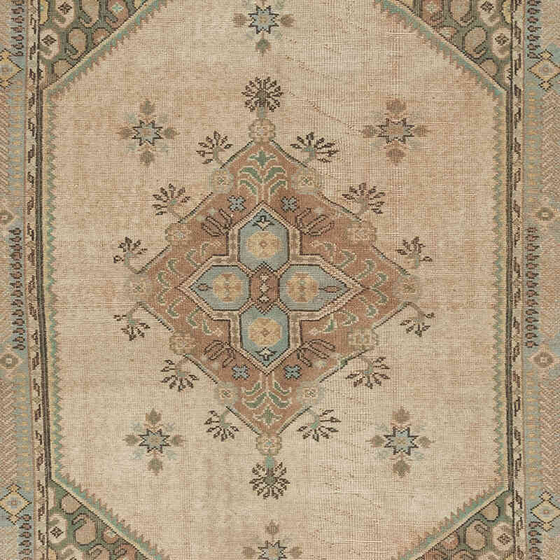 Alfombra Vintage Turca Anudada a Mano - 158 cm x 244 cm - K0072130