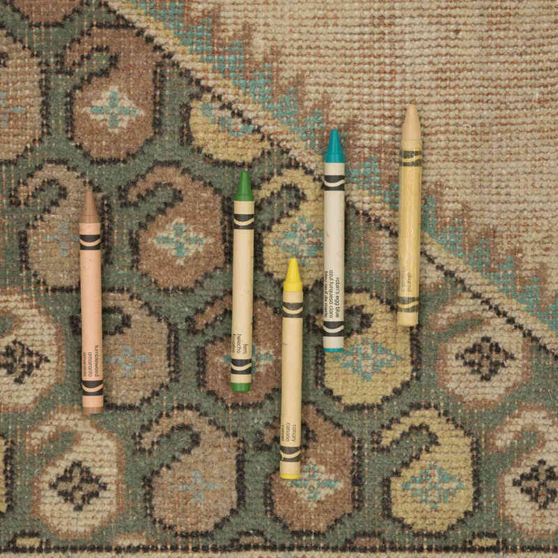 Alfombra Vintage Turca Anudada a Mano - 158 cm x 244 cm - K0072130
