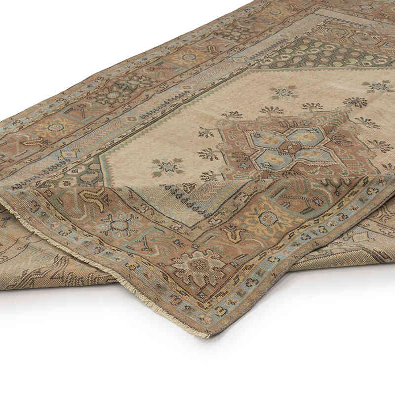 Alfombra Vintage Turca Anudada a Mano - 158 cm x 244 cm - K0072130