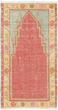 Vintage Turkish Hand-Knotted Rug - 2' 2" x 3' 11" (26" x 47")
