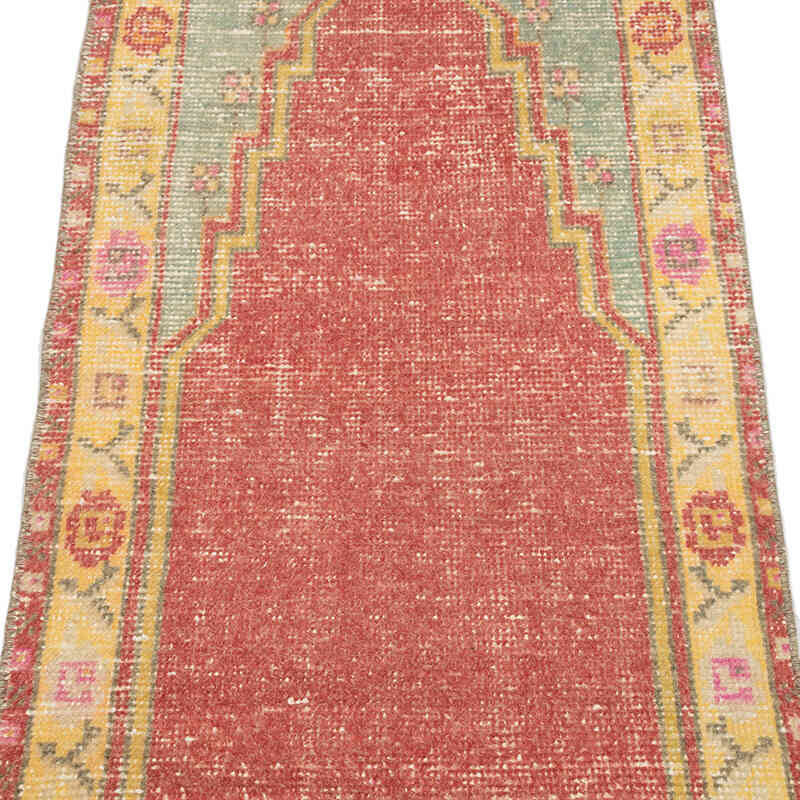 Alfombra Vintage Turca Anudada a Mano - 65 cm x 119 cm - K0072136