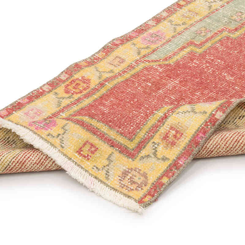 Alfombra Vintage Turca Anudada a Mano - 65 cm x 119 cm - K0072136
