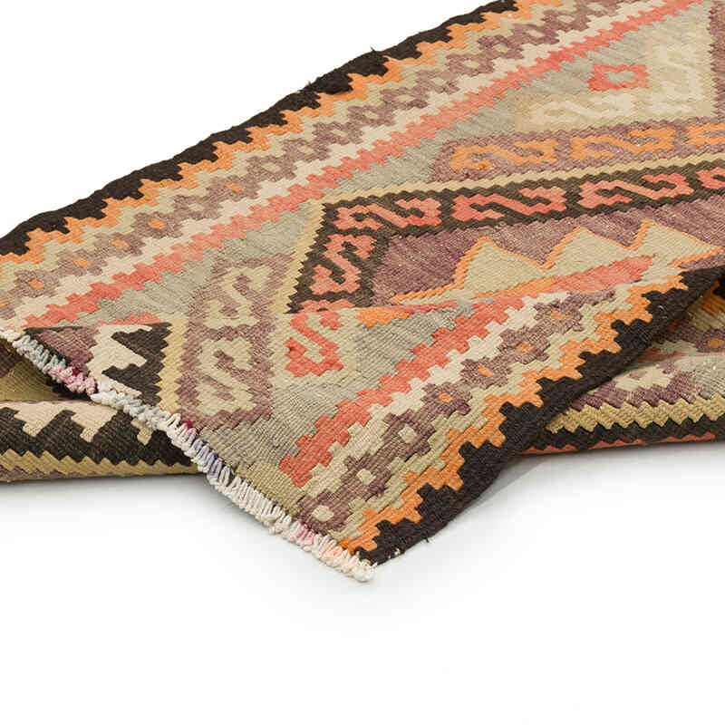 Vintage Tribal Kilim Runner - 3' 1" x 11' 7" (37" x 139") - K0072138