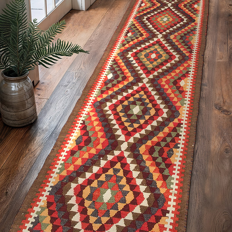 Vintage Anadolu Kilim Yolluk - 83 cm x 335 cm - K0072155