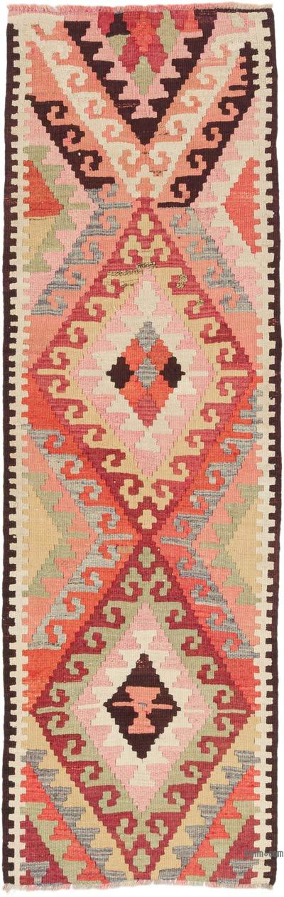 Vintage Anadolu Kilim Yolluk - 90 cm x 285 cm