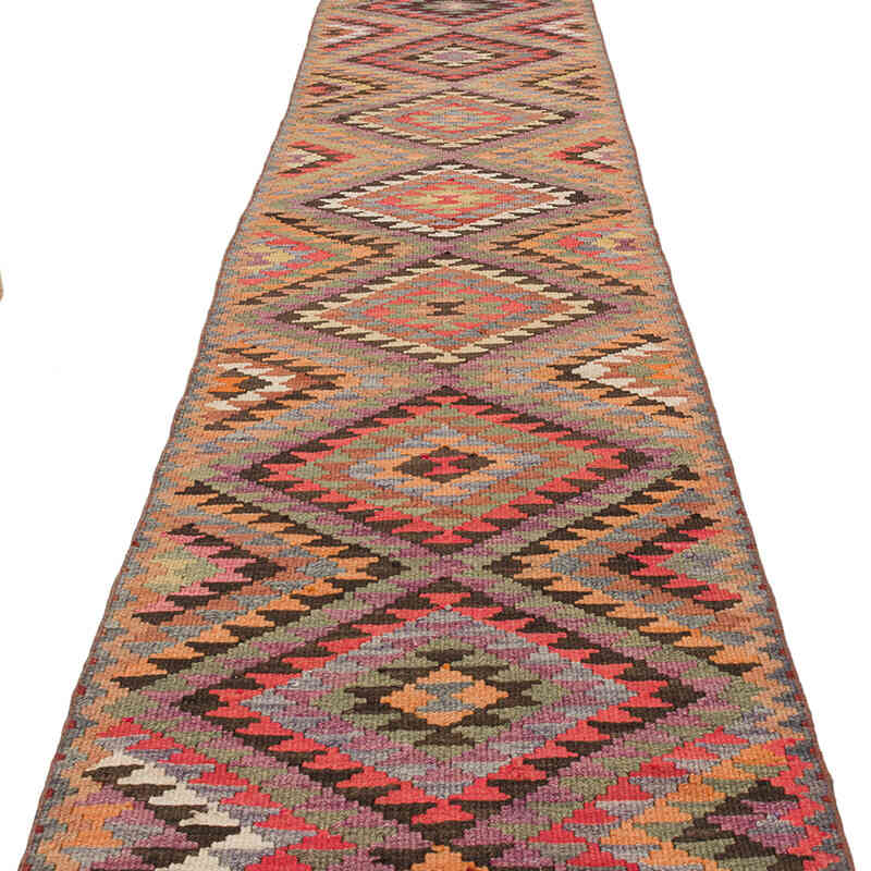 Alfombra Kilim Tribal Vintage - 80 cm x 340 cm - K0072170
