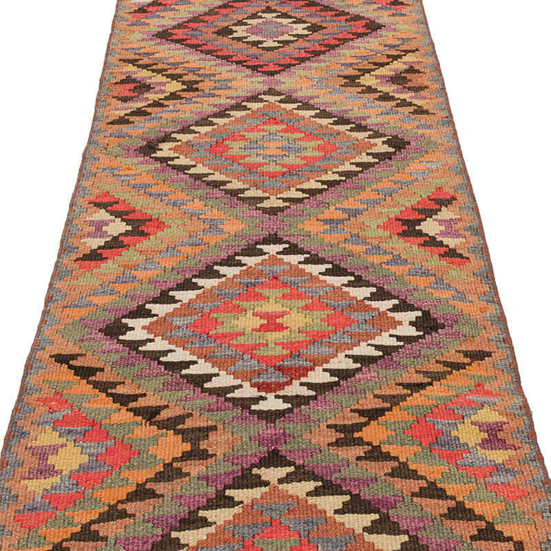 Alfombra Kilim Tribal Vintage - 80 cm x 340 cm - K0072170