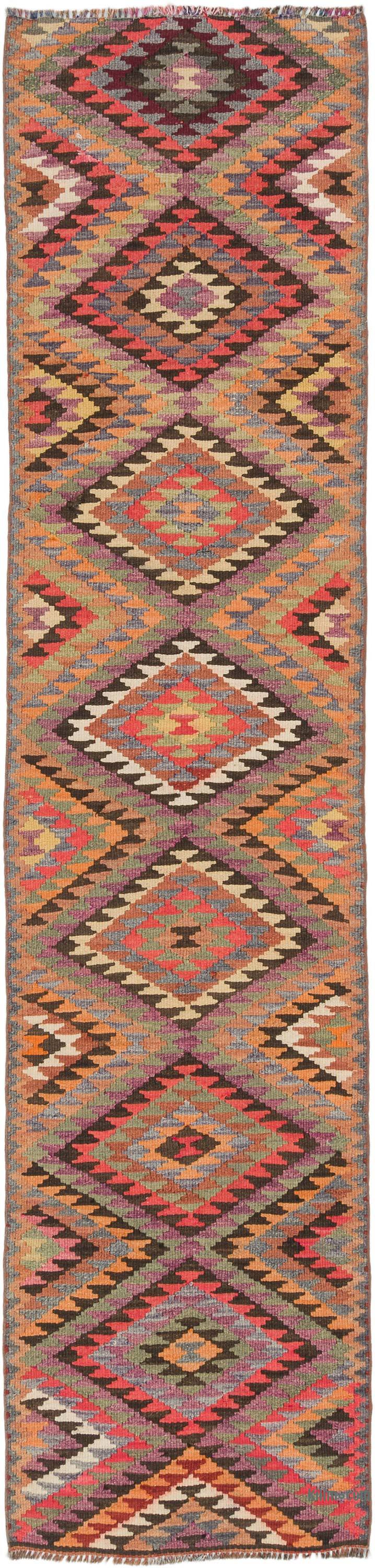 Alfombra Kilim Tribal Vintage - 80 cm x 340 cm - K0072170
