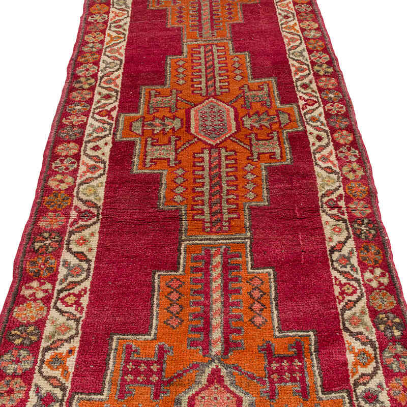 Vintage Tribal Runner Rug - 3'  x 12' 4" (36" x 148") - K0072171