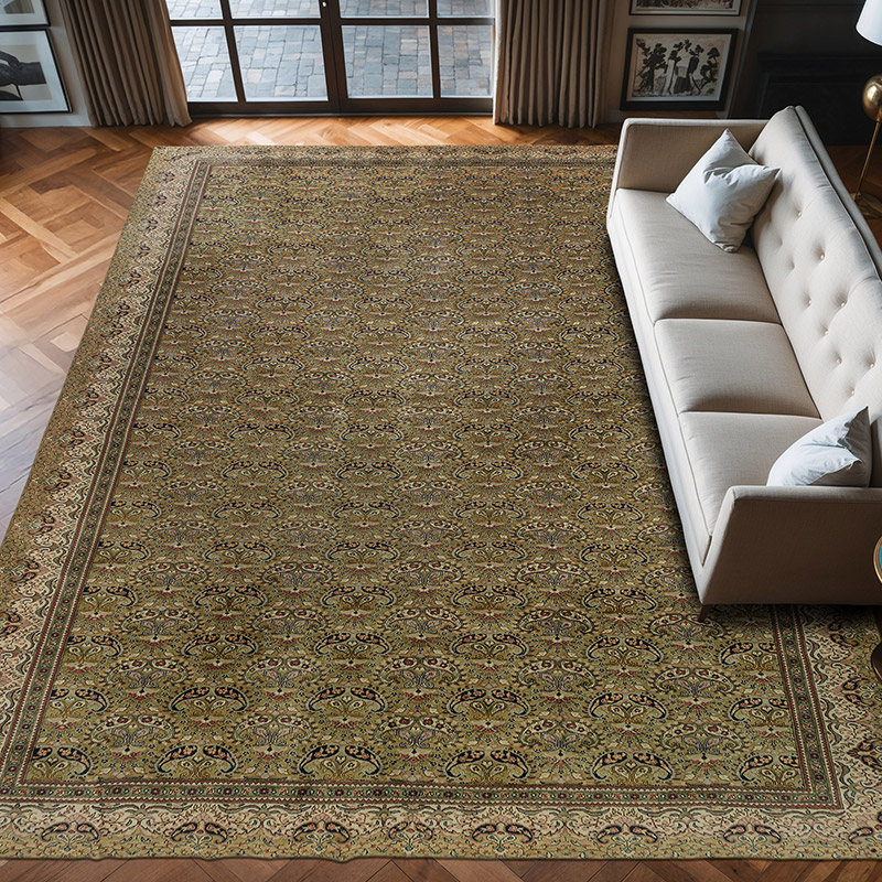 Alfombra Vintage Turca Anudada a Mano - 305 cm x 406 cm - K0072175