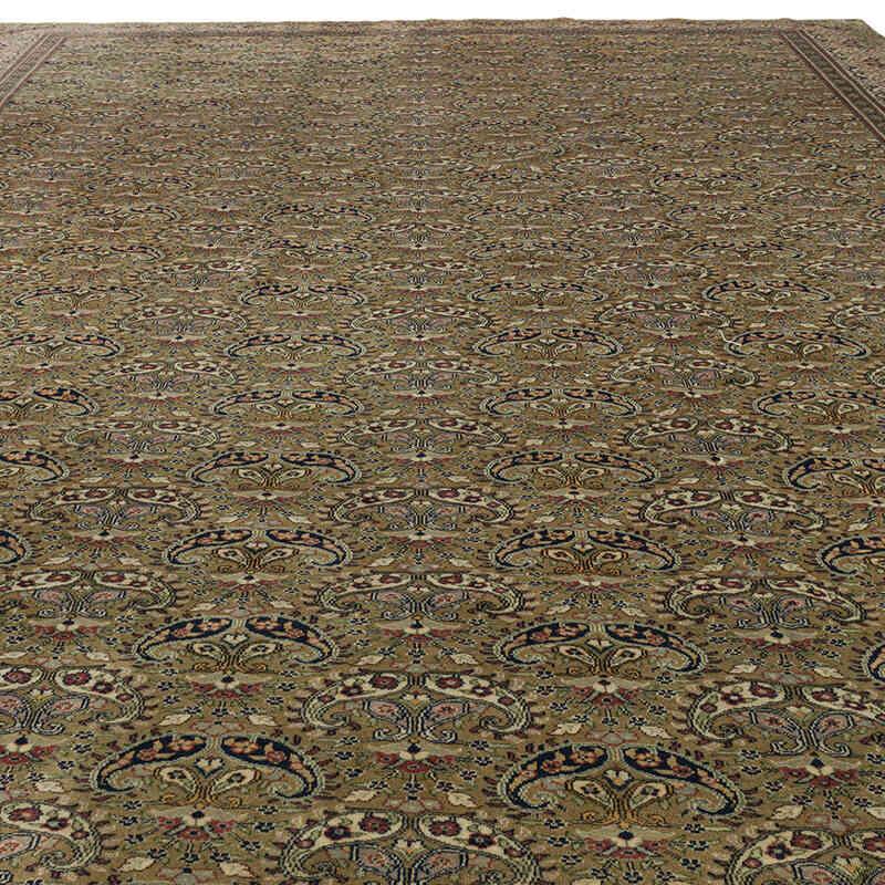 Alfombra Vintage Turca Anudada a Mano - 305 cm x 406 cm - K0072175