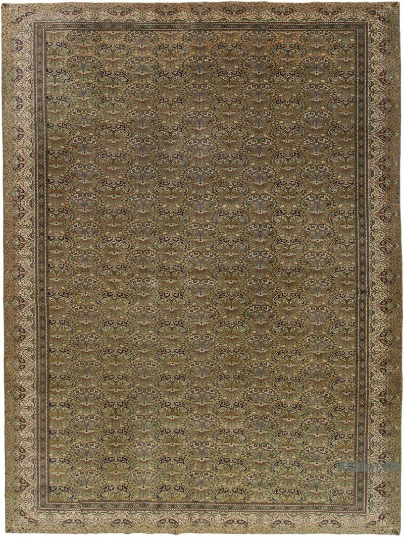 Alfombra Vintage Turca Anudada a Mano - 305 cm x 406 cm - K0072175