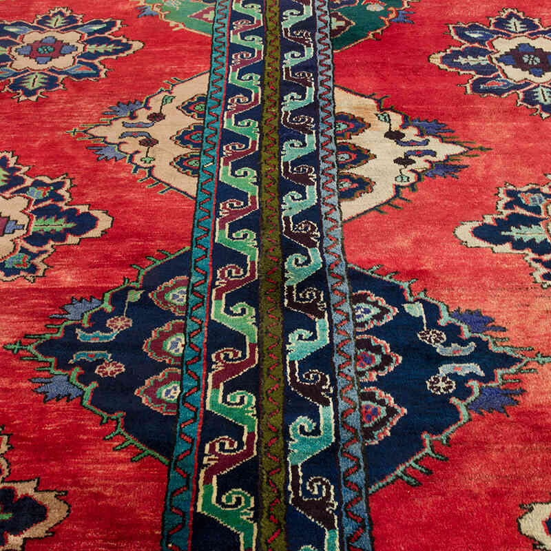 Vintage Turkish Hand-Knotted Rug - 8' 11" x 9' 8" (107" x 116") - K0072178