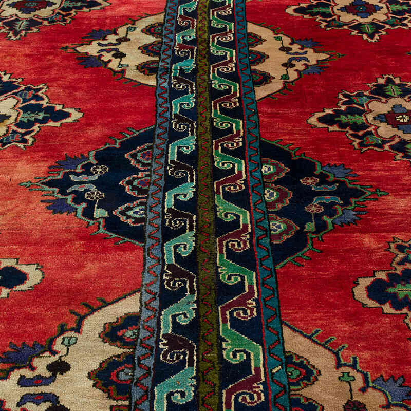 Vintage Turkish Hand-Knotted Rug - 8' 11" x 9' 8" (107" x 116") - K0072178