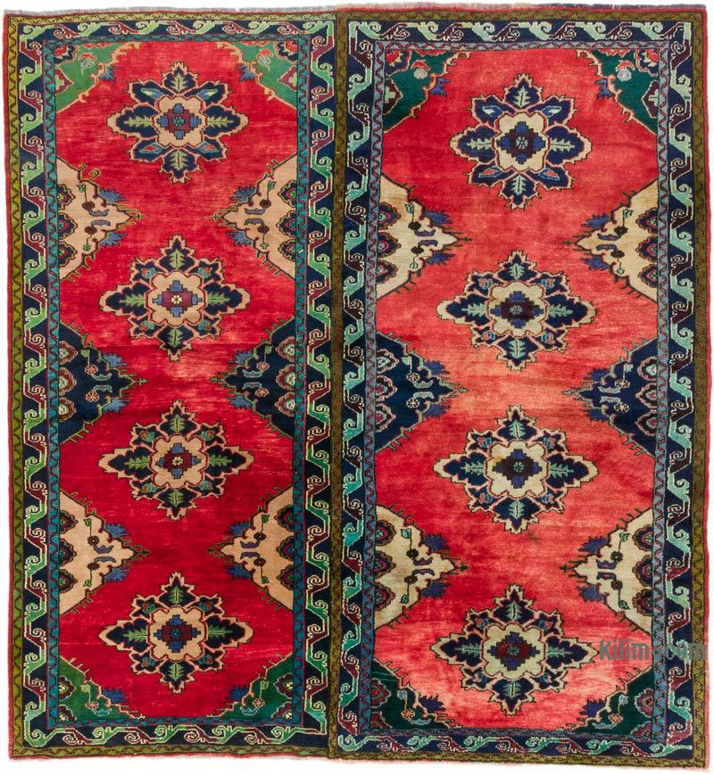 Vintage Turkish Hand-Knotted Rug - 8' 11" x 9' 8" (107" x 116") - K0072178