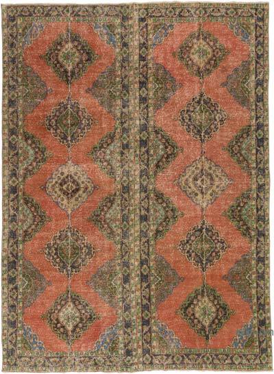 Vintage Turkish Hand-Knotted Rug - 9' 5" x 12' 10" (113" x 154")
