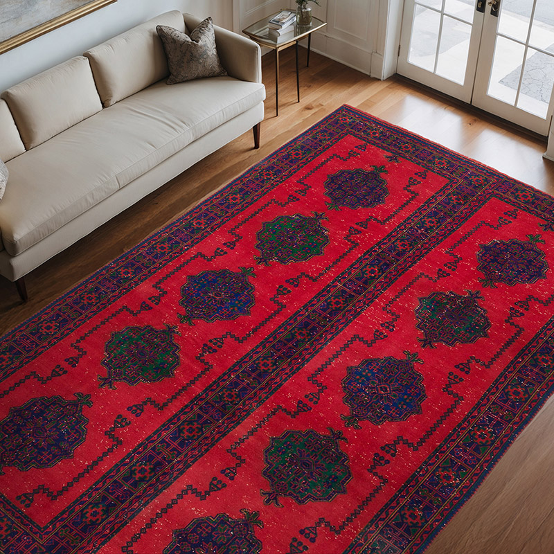 Vintage Turkish Hand-Knotted Rug - 8'  x 11' 11" (96" x 143") - K0072185