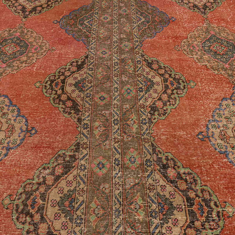 Vintage Turkish Hand-Knotted Rug - 9' 1" x 11' 7" (109" x 139") - K0072189