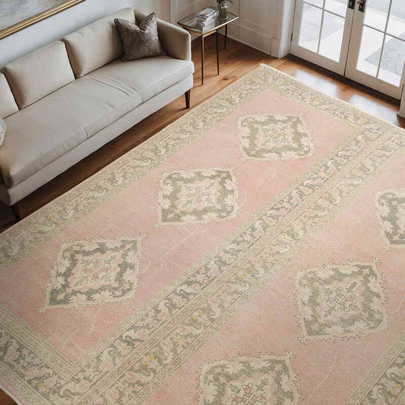 Alfombra Vintage Turca Anudada a Mano - 270 cm x 325 cm - K0072194