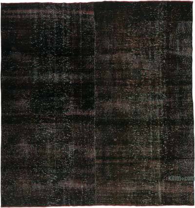 Over-dyed Vintage Hand-Knotted Turkish Rug - 9' 9" x 10' 2" (117" x 122")