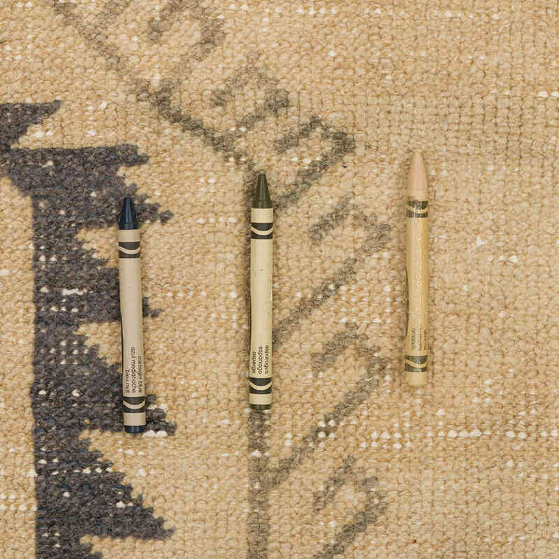 Alfombra Vintage Turca Anudada a Mano - 295 cm x 380 cm - K0072198