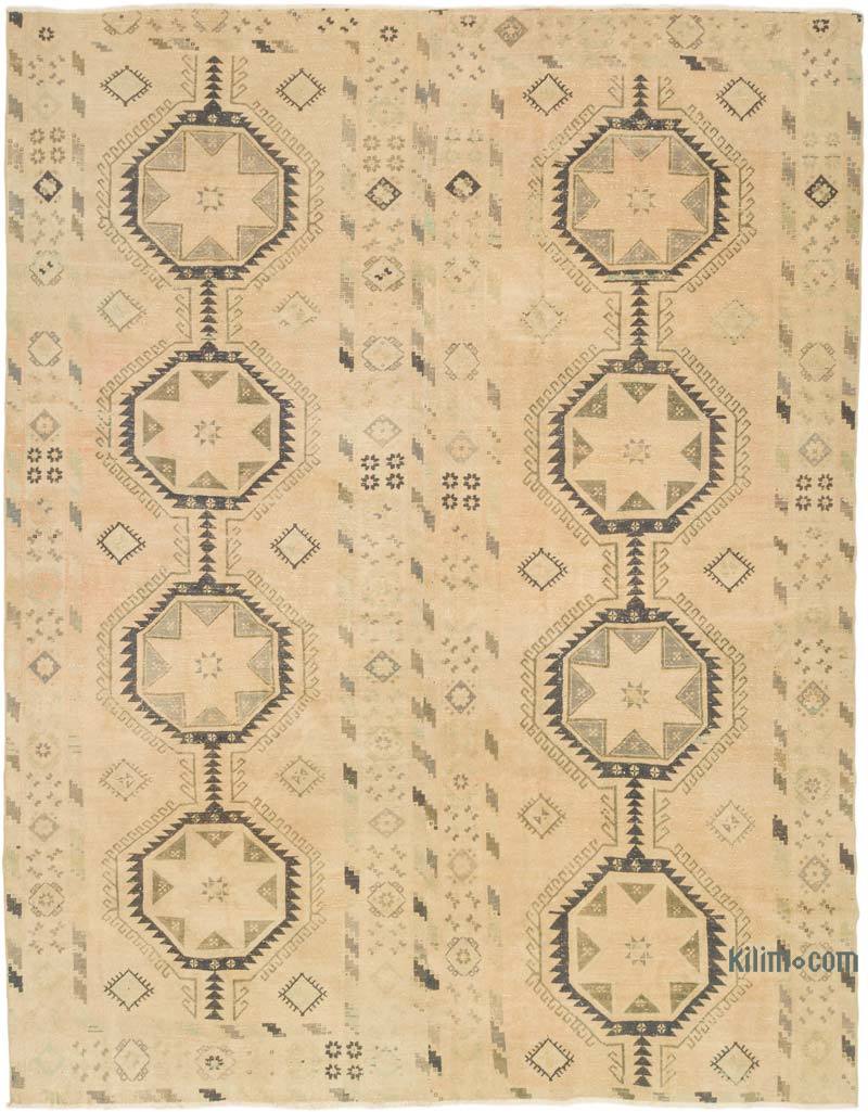 Alfombra Vintage Turca Anudada a Mano - 295 cm x 380 cm - K0072198