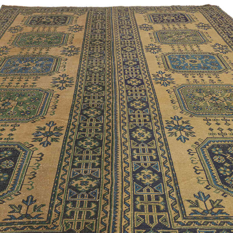 Alfombra Vintage Turca Anudada a Mano - 270 cm x 352 cm - K0072230