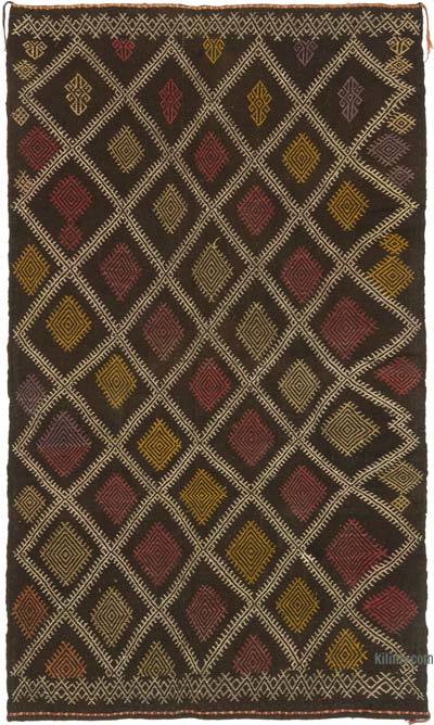 Vintage Anatolian Jijim Rug - 5' 5" x 9' 3" (65" x 111")