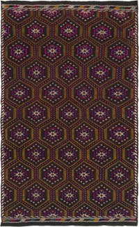 Vintage Anatolian Jijim Rug - 6' 8" x 10' 8" (80" x 128")