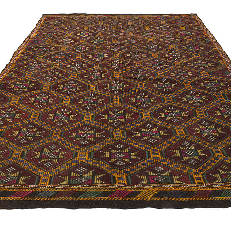 Vintage Anatolian Jijim Rug - 5' 11" x 9' 11" (71" x 119") - K0072252