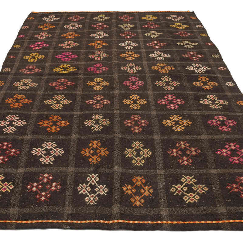 Vintage Anatolian Jijim Rug - 4' 11" x 7' 9" (59" x 93") - K0072253