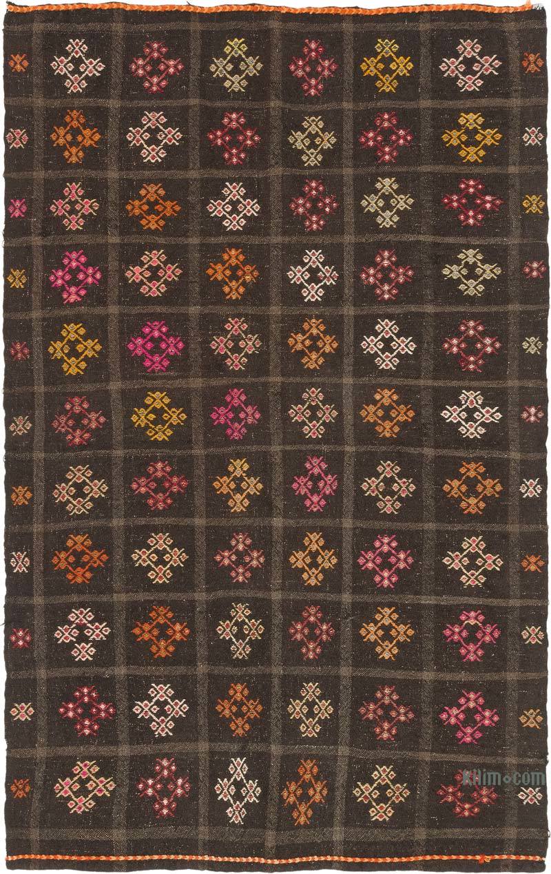 Vintage Anatolian Jijim Rug - 4' 11" x 7' 9" (59" x 93") - K0072253