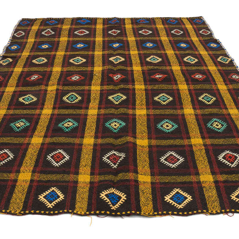 Vintage Anatolian Jijim Rug - 5' 2" x 8'  (62" x 96") - K0072258