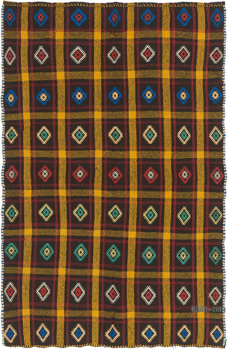 Vintage Anatolian Jijim Rug - 5' 2" x 8'  (62" x 96") - K0072258