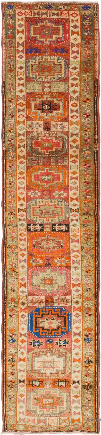 Vintage Tribal Runner Rug - 2' 10" x 11' 6" (34" x 138")