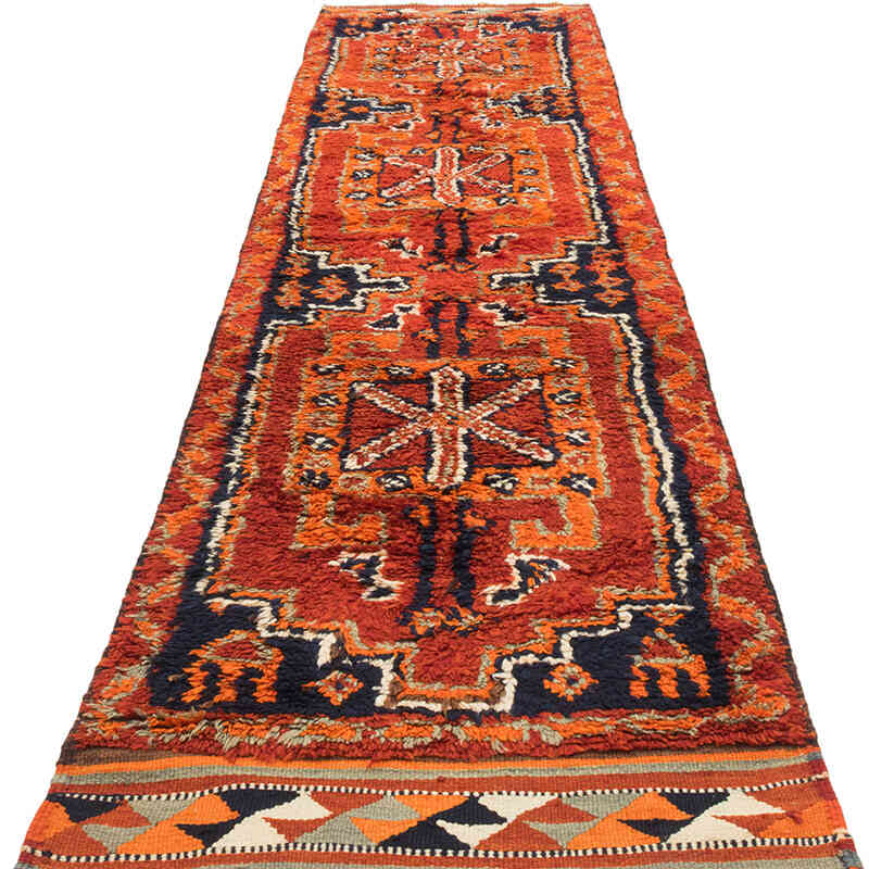 Vintage Tribal Runner Rug - 2' 9" x 11' 3" (33" x 135") - K0072269