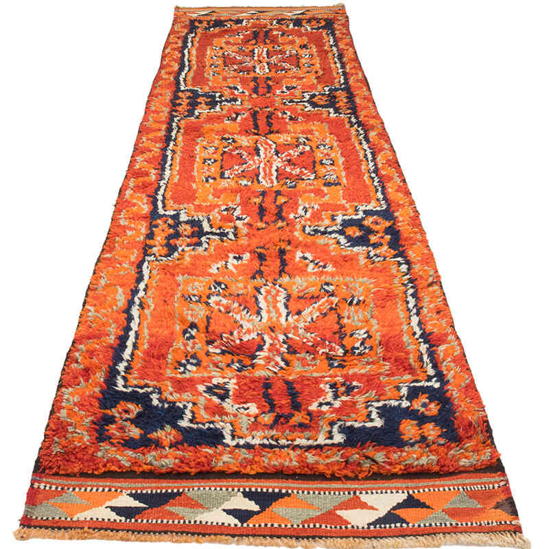 Vintage Tribal Runner Rug - 2' 9" x 11' 3" (33" x 135") - K0072269