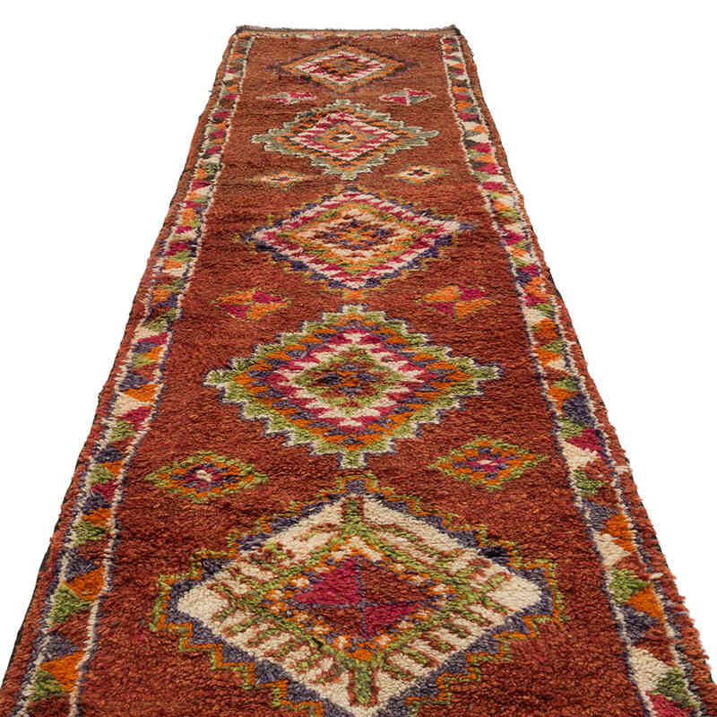Vintage Tribal Runner Rug - 2' 11" x 12' 4" (35" x 148") - K0072271